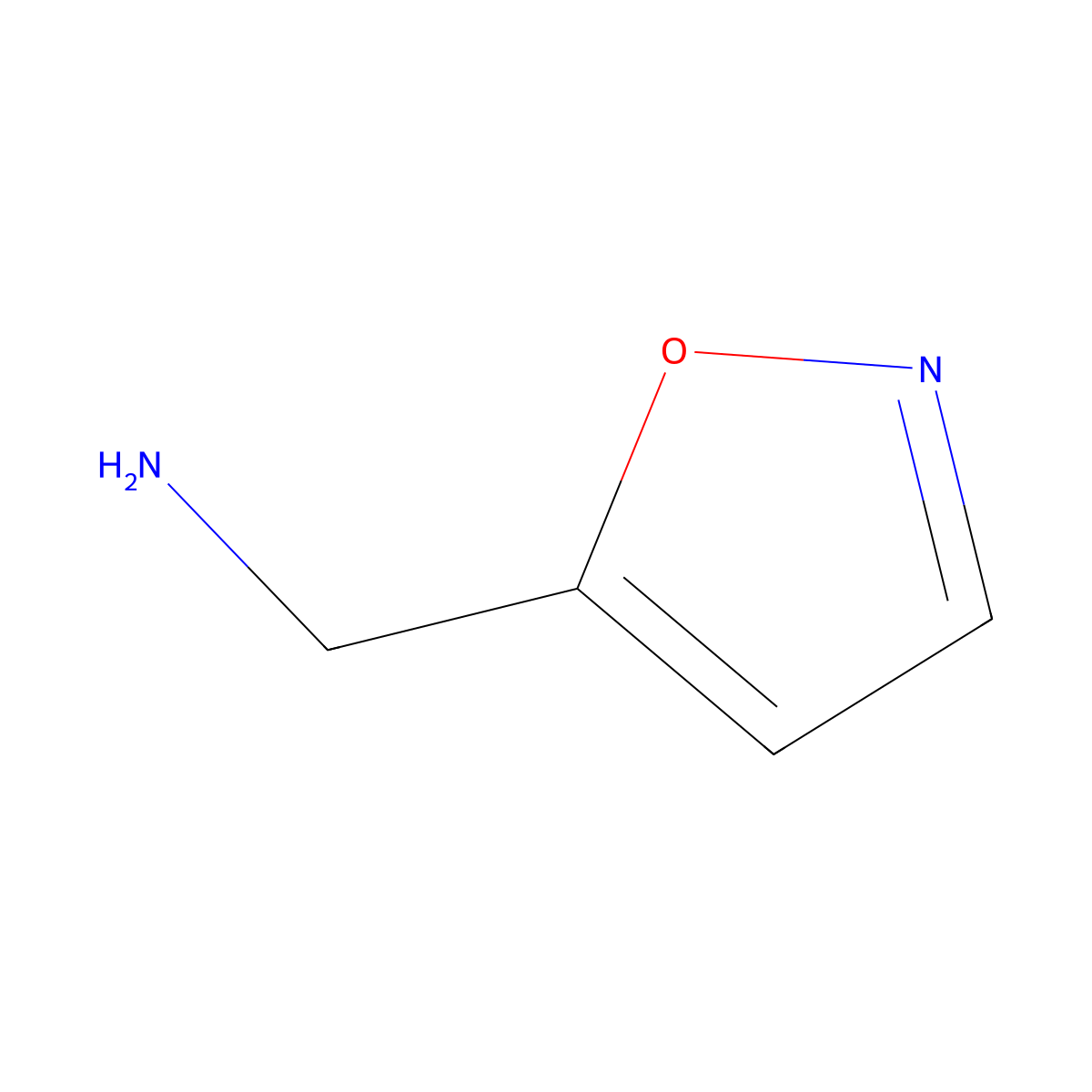 1-(1,2-Oxazol-5-yl)methanamine molecular structure, CAS 401647-18-5