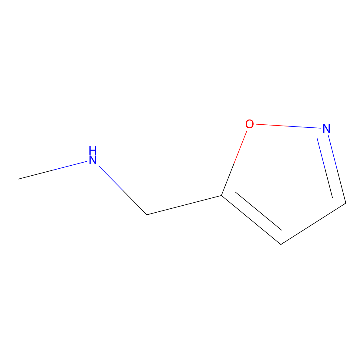 1-(Isoxazol-5-yl)-N-methylmethanamine molecular structure, CAS 401647-20-9