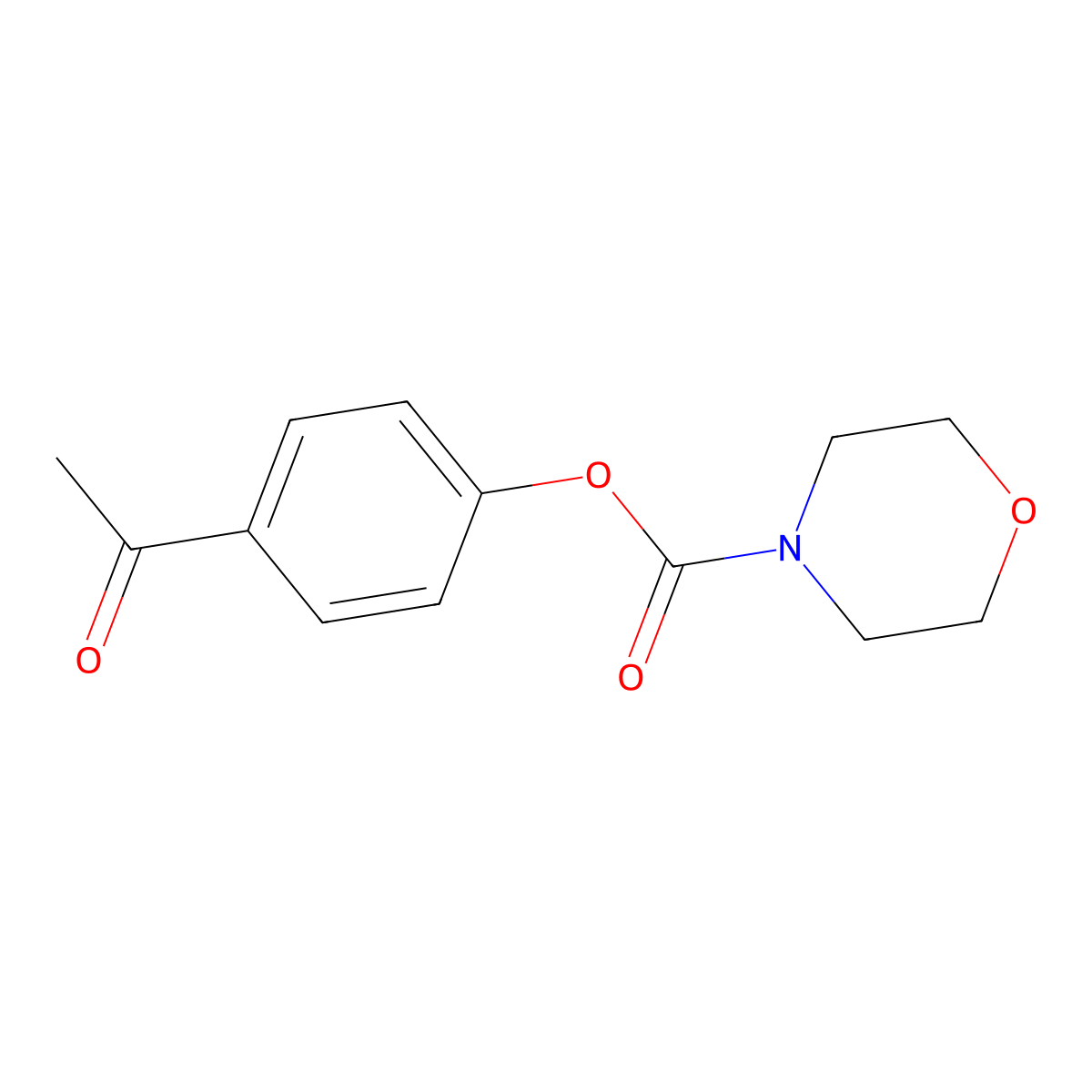 4-Acetylphenyl morpholine-4-carboxylate molecular structure, CAS 401648-54-2