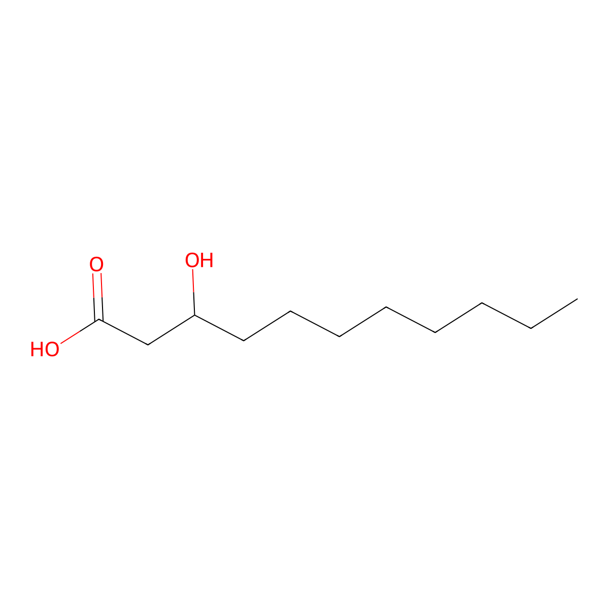 3-Hydroxy-undecanoic acid molecular structure, CAS 40165-88-6