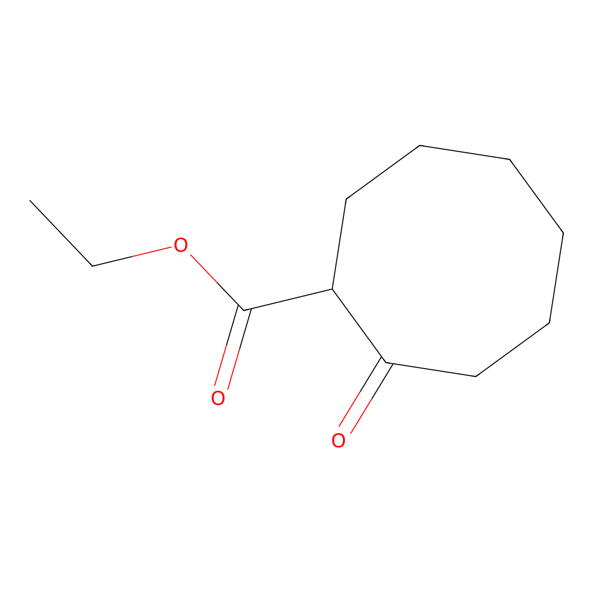 Ethyl 2-oxocyclooctane-1-carboxylate molecular structure, CAS 4017-56-5