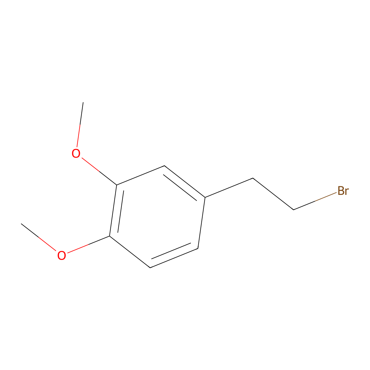 3,4-Dimethoxyphenethyl bromide molecular structure, CAS 40173-90-8