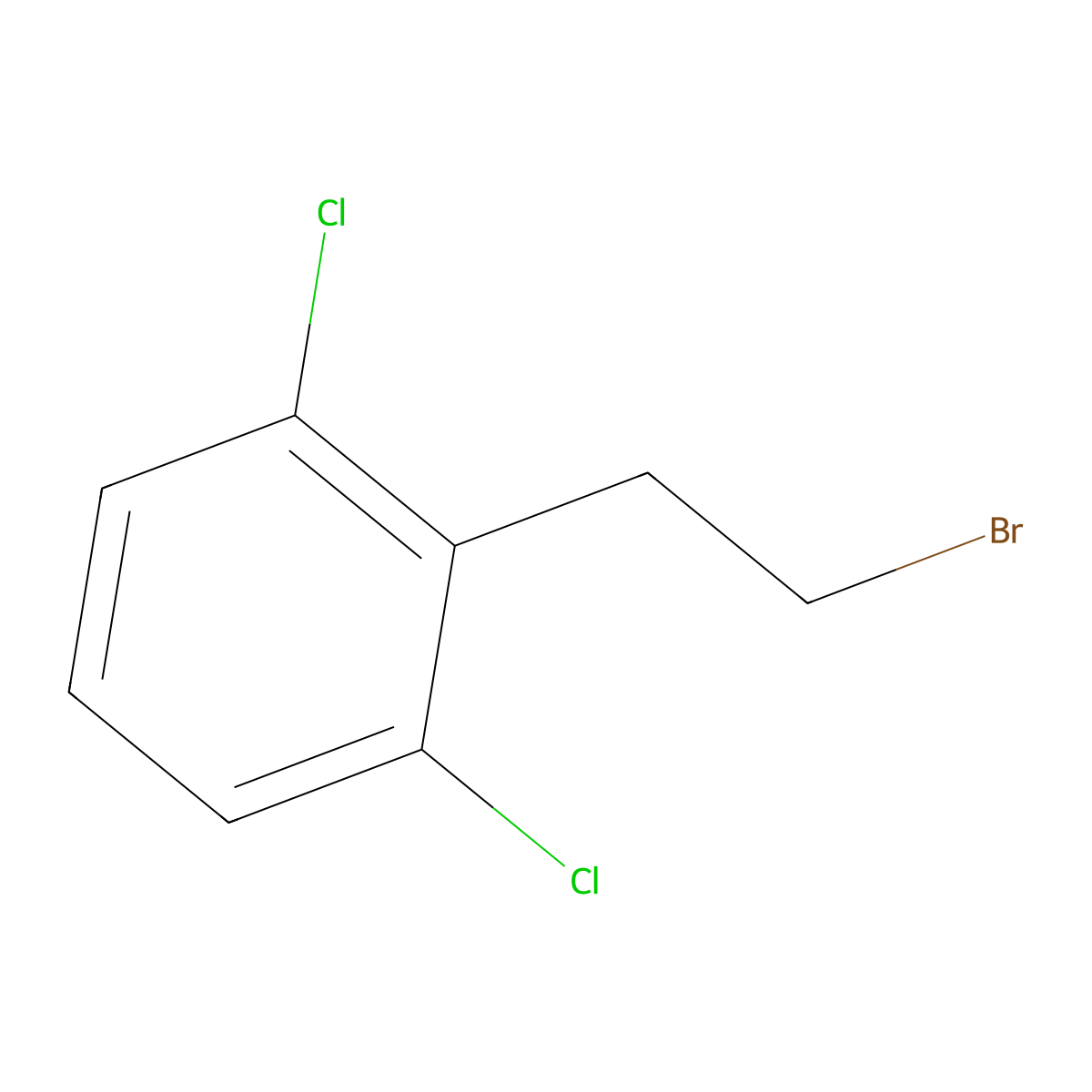 2-(2-Bromoethyl)-1,3-dichlorobenzene molecular structure, CAS 40173-94-2