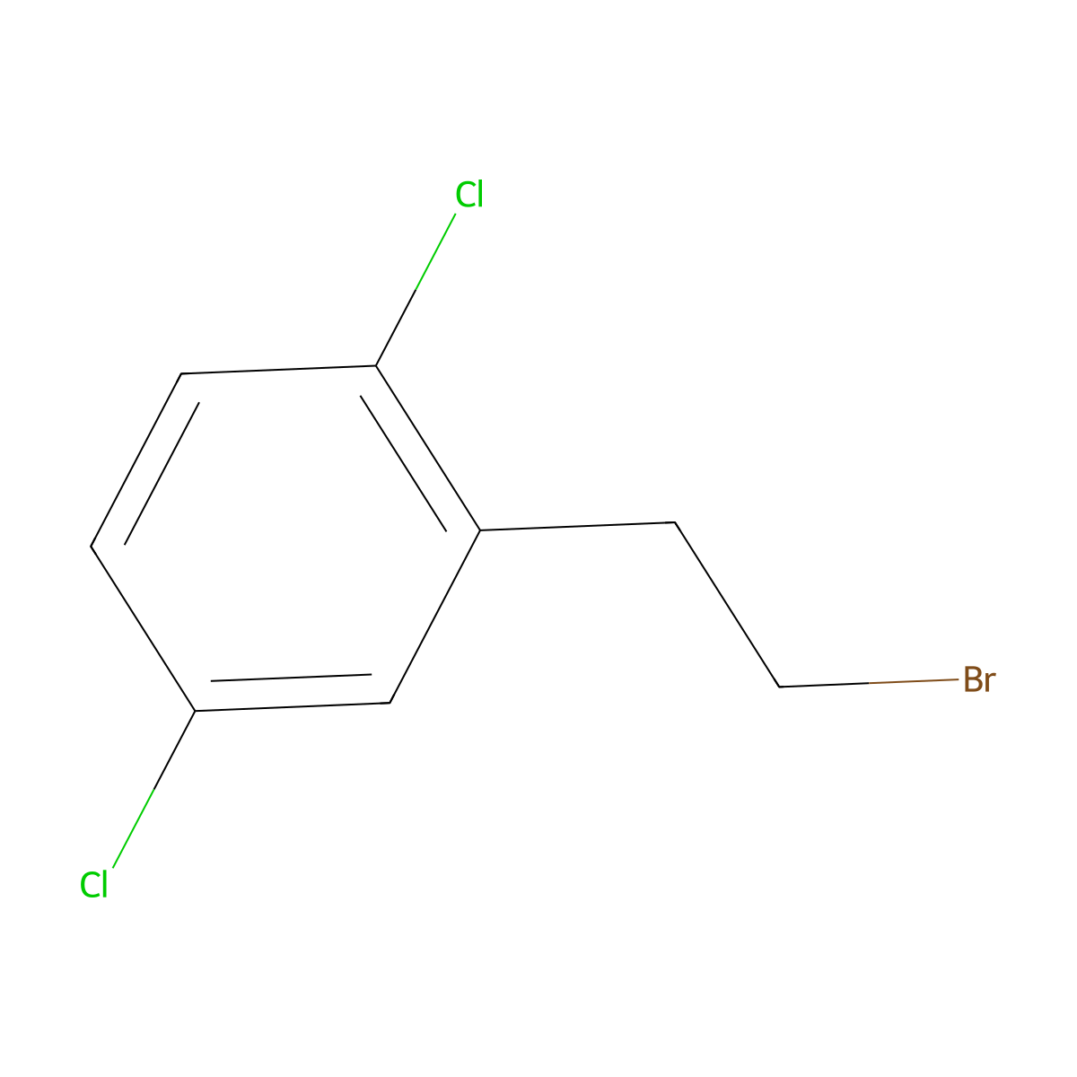 2-(2-Bromoethyl)-1,4-dichlorobenzene molecular structure, CAS 40173-98-6