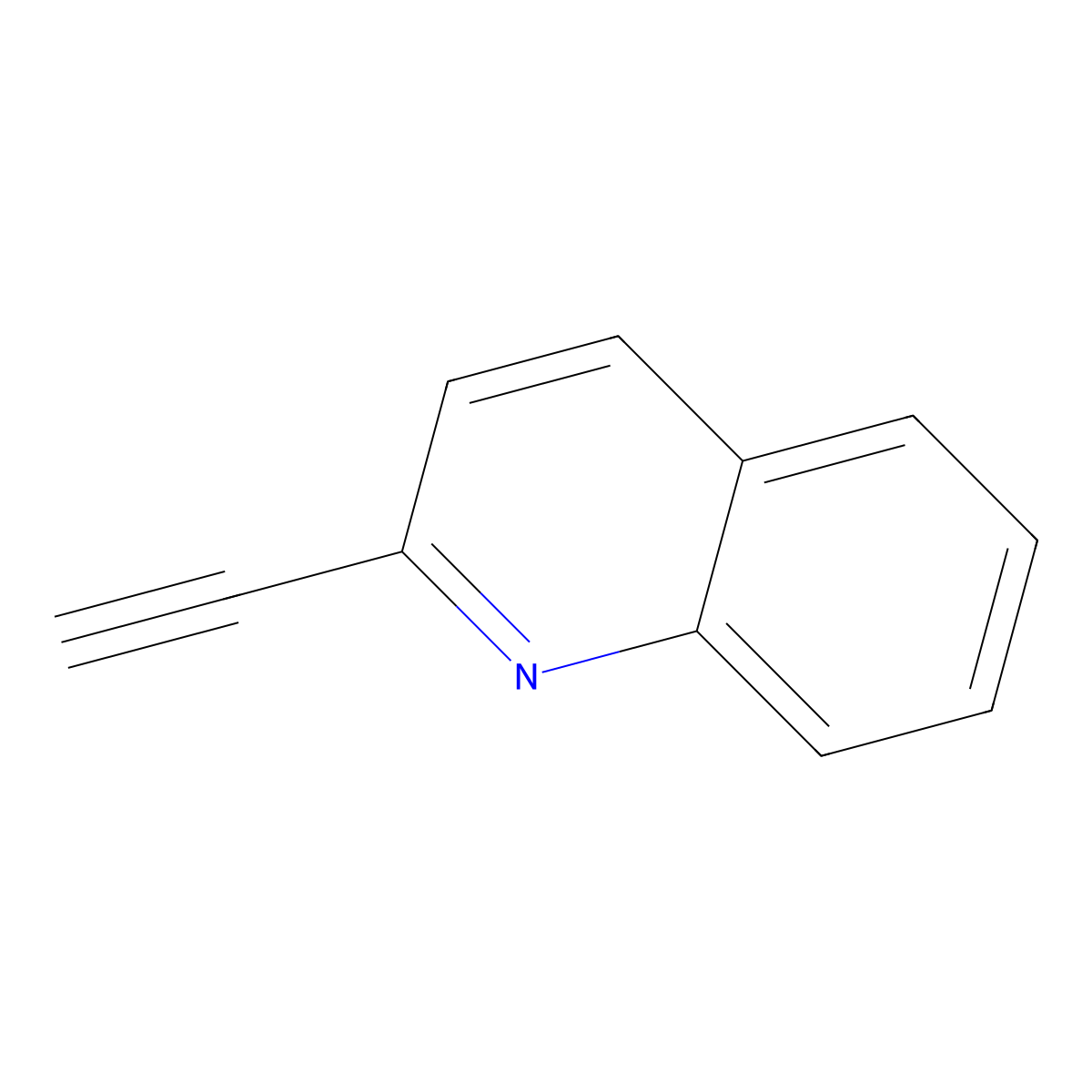 2-Ethynylquinoline molecular structure, CAS 40176-78-1