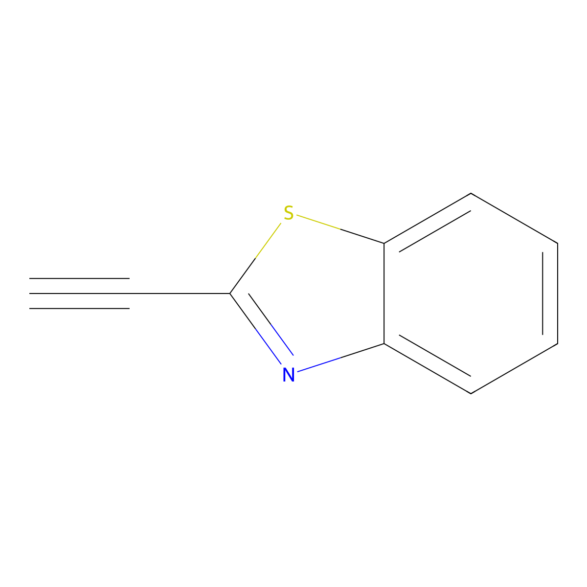2-Ethynyl-1,3-benzothiazole molecular structure, CAS 40176-80-5