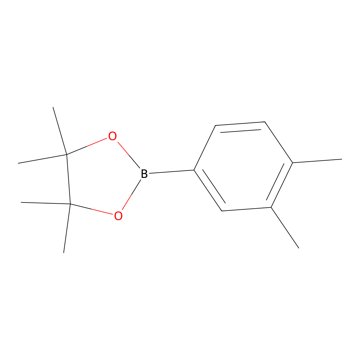 2-(3,4-Dimethylphenyl)-4,4,5,5-tetramethyl-1,3,2-dioxaborolane molecular structure, CAS 401797-00-0