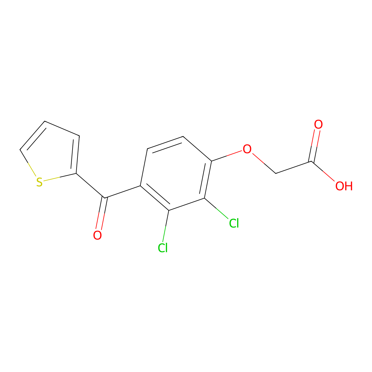 Tienilic Acid molecular structure, CAS 40180-04-9