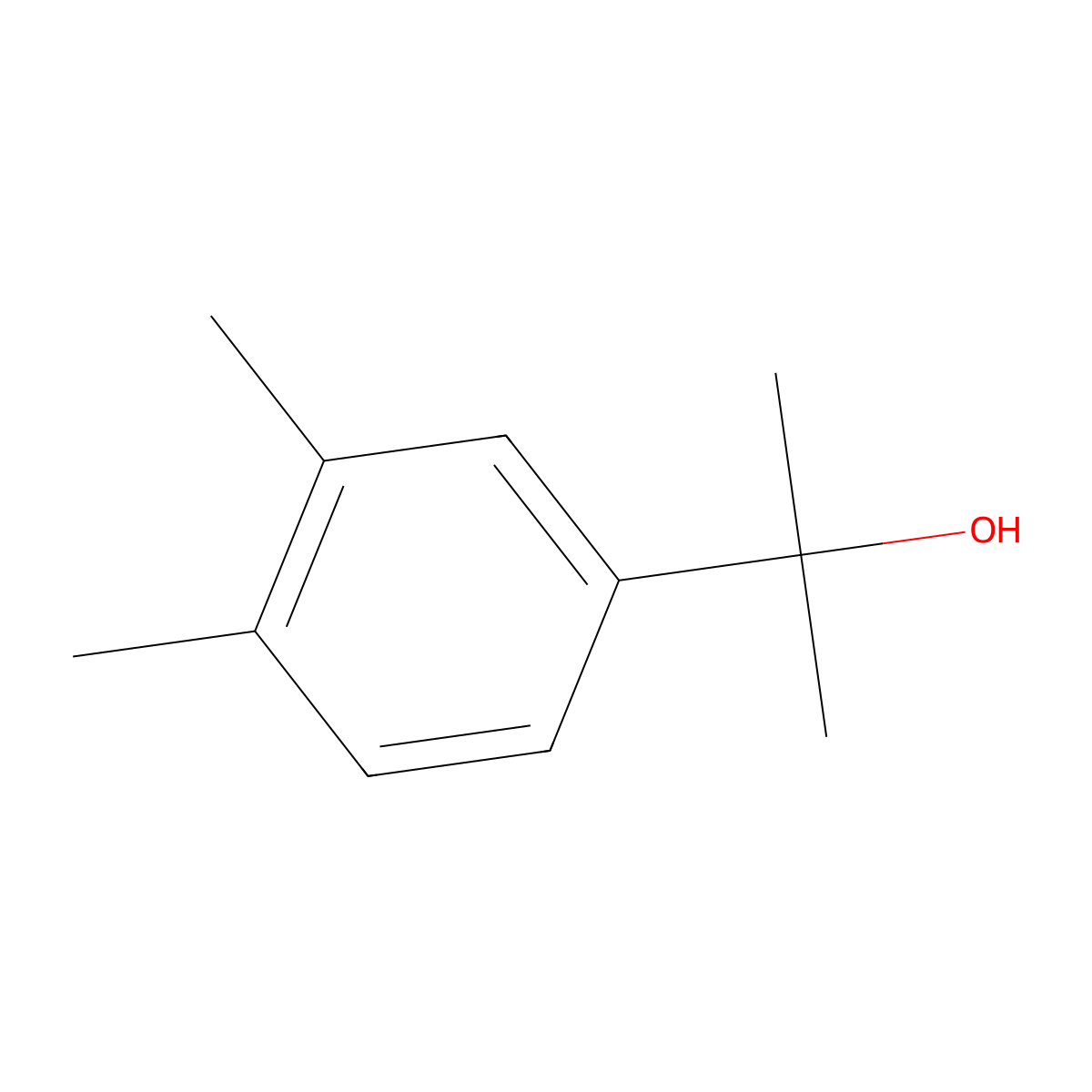 2-(3,4-Dimethylphenyl)-2-propanol molecular structure, CAS 40180-49-2