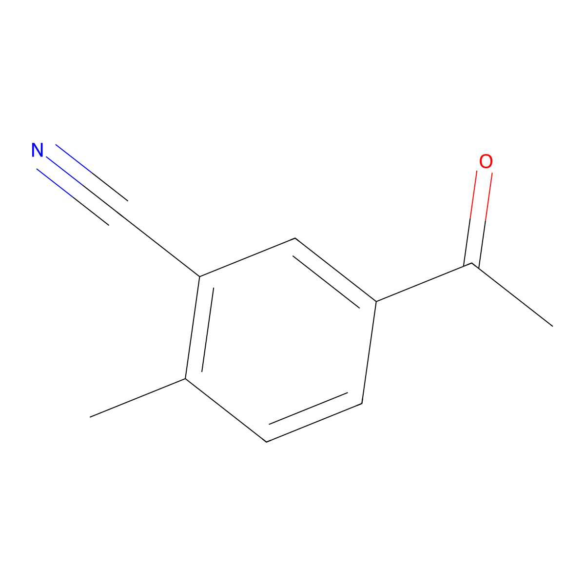 5-Acetyl-2-methylbenzonitrile molecular structure, CAS 40180-77-6