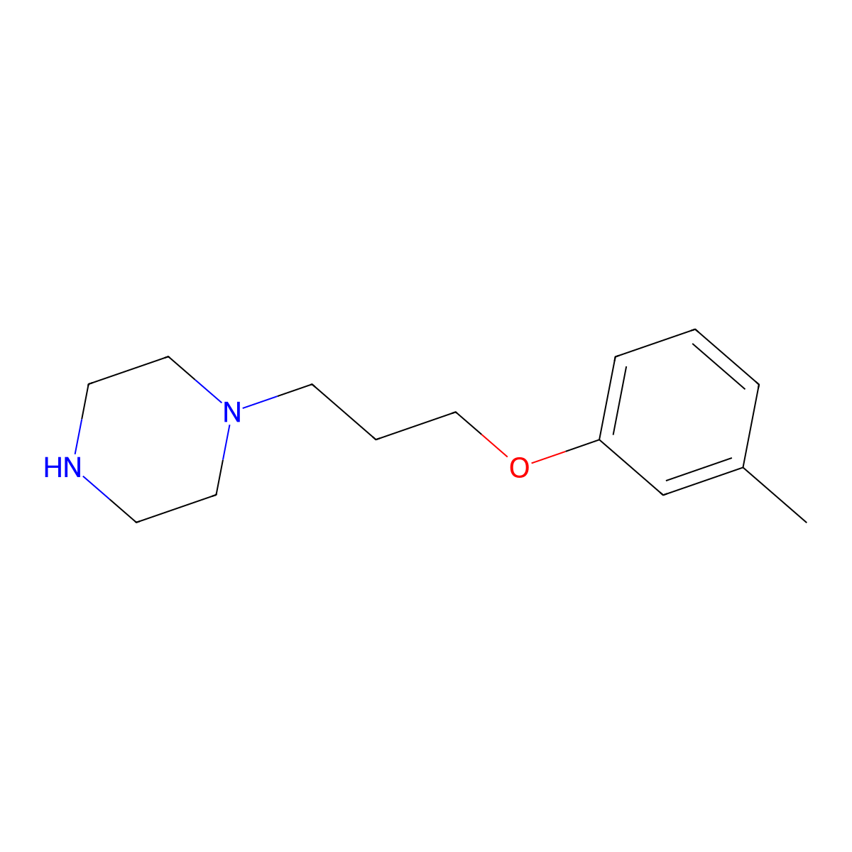 1-(3-m-Tolyloxy-propyl)-piperazine molecular structure, CAS 401802-29-7