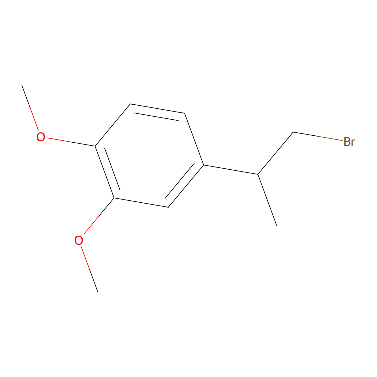 4-(1-Bromopropan-2-yl)-1,2-dimethoxybenzene molecular structure, CAS 40181-03-1