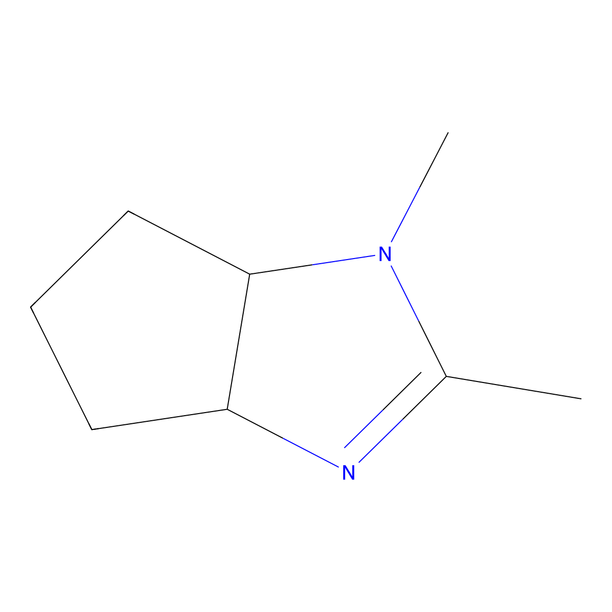 1,2-Dimethyl-1,3a,4,5,6,6a-hexahydrocyclopenta[d]imidazole molecular structure, CAS 401825-15-8