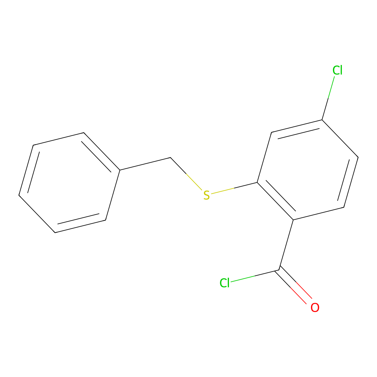 2-(Benzylthio)-4-chlorobenzoic Acid Chloride molecular structure, CAS 40183-55-9