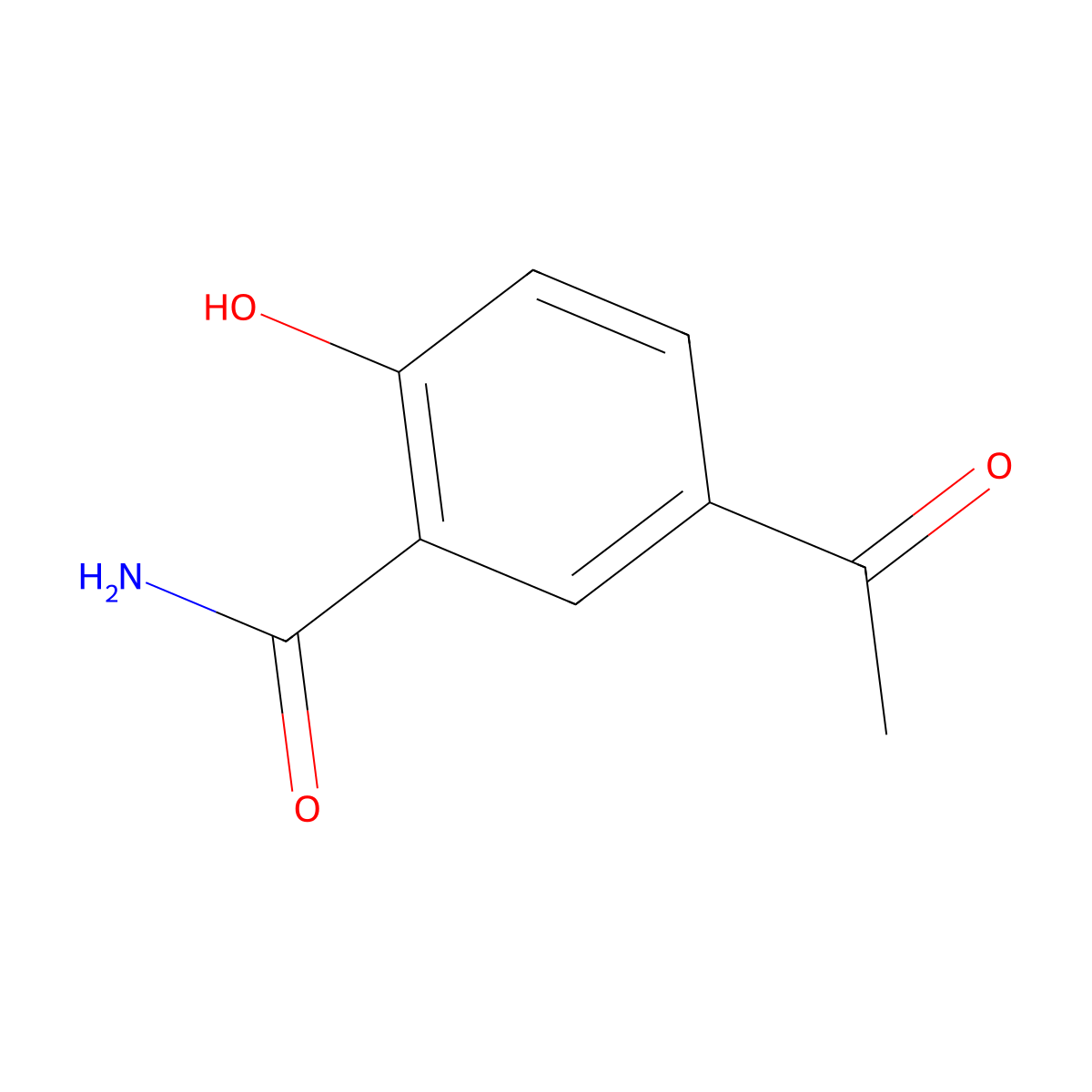 5-Acetylsalicylamide molecular structure, CAS 40187-51-7
