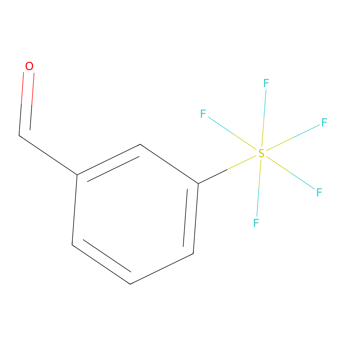 3-(Pentafluoro-lambda6-sulfanyl)benzaldehyde molecular structure, CAS 401892-80-6