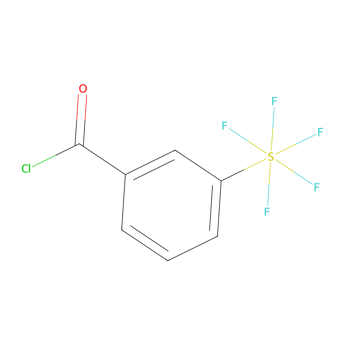 3-(Pentafluorosulfanyl)benzoyl chloride molecular structure, CAS 401892-81-7