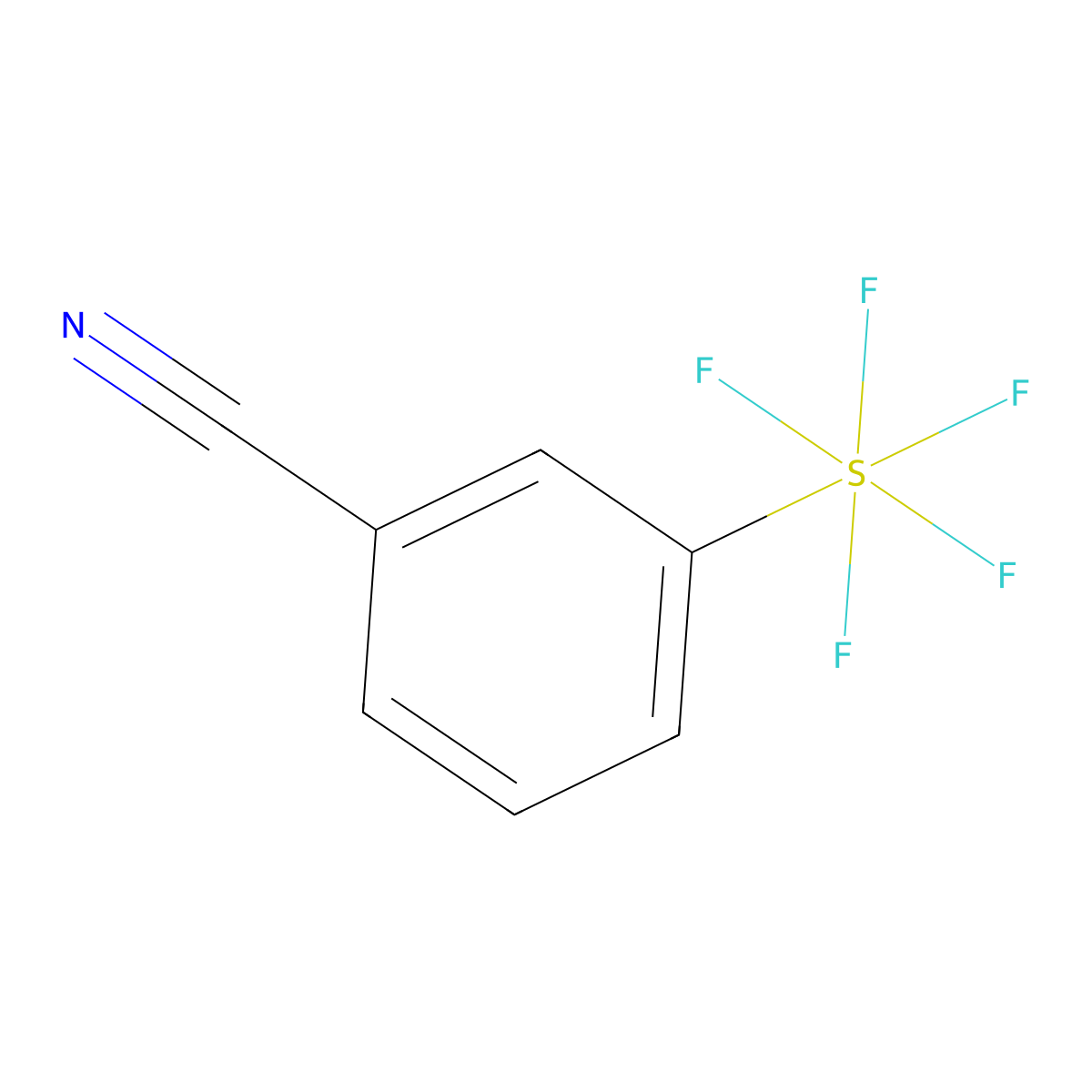 3-(Pentafluorosulfanyl)benzonitrile molecular structure, CAS 401892-82-8