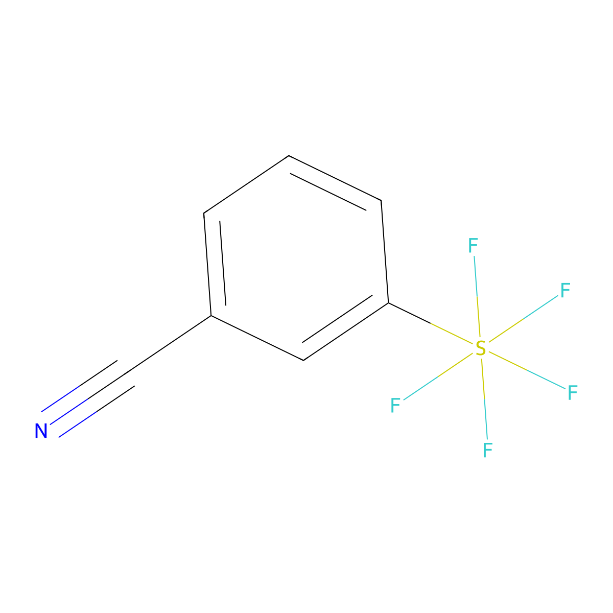 3-(Pentafluorosulfanyl)benzonitrile molecular structure, CAS 401892-82-8