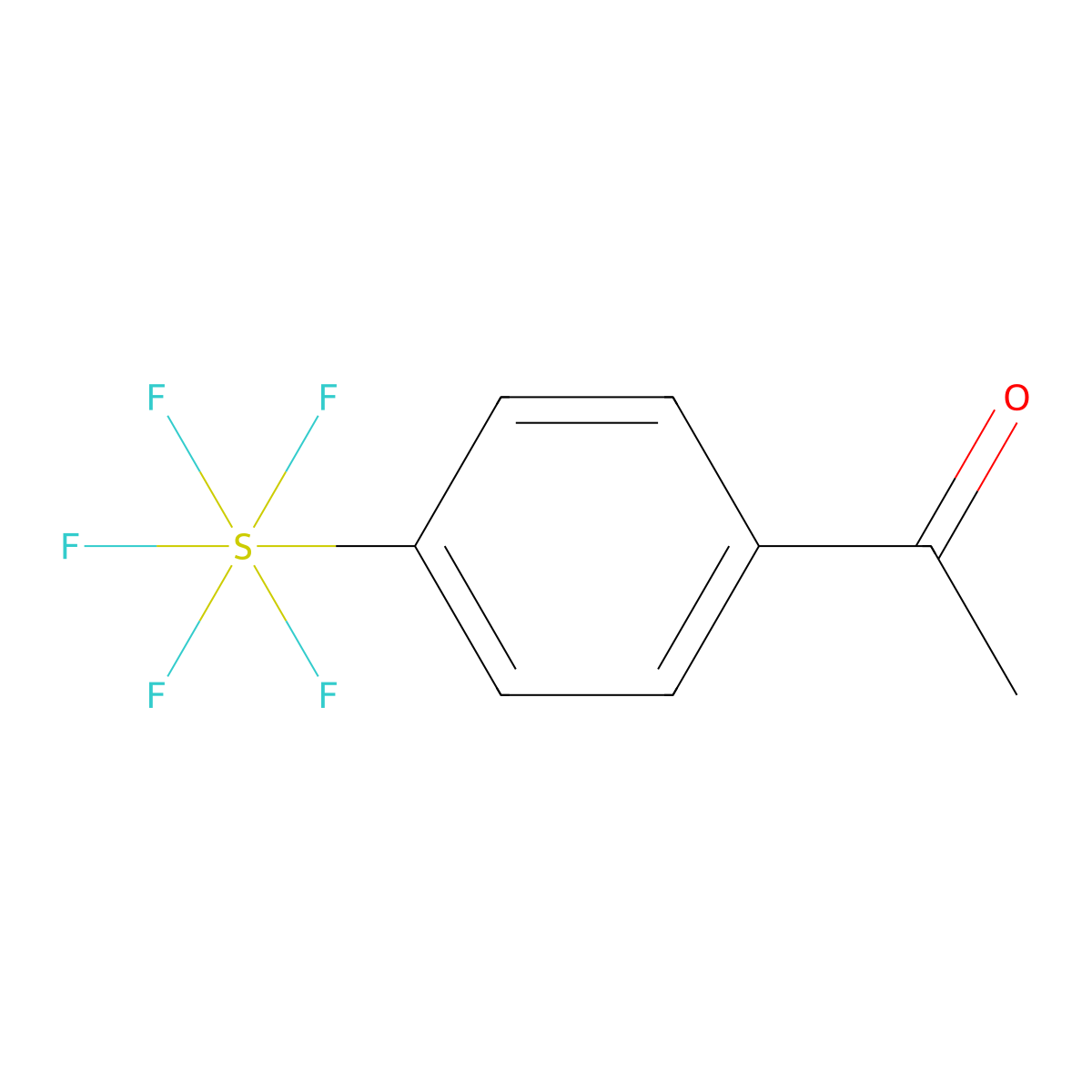 1-[4-(Pentafluoro-lambda6-sulfanyl)phenyl]ethan-1-one molecular structure, CAS 401892-83-9