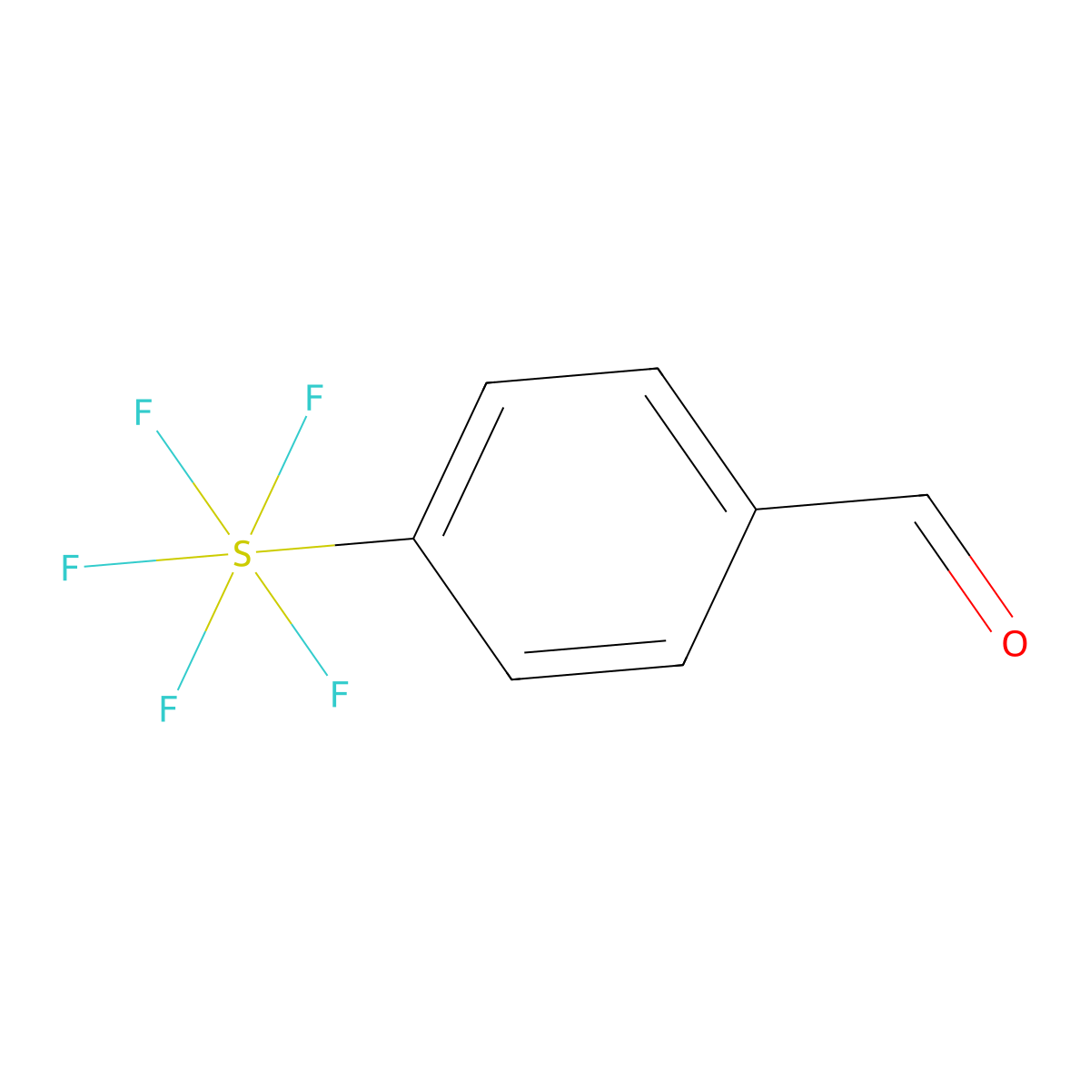 4-(Pentafluoro-lambda6-sulfanyl)benzaldehyde molecular structure, CAS 401892-84-0