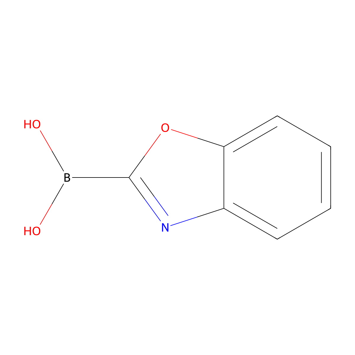 Benzo[d]oxazol-2-ylboronic acid molecular structure, CAS 401895-71-4