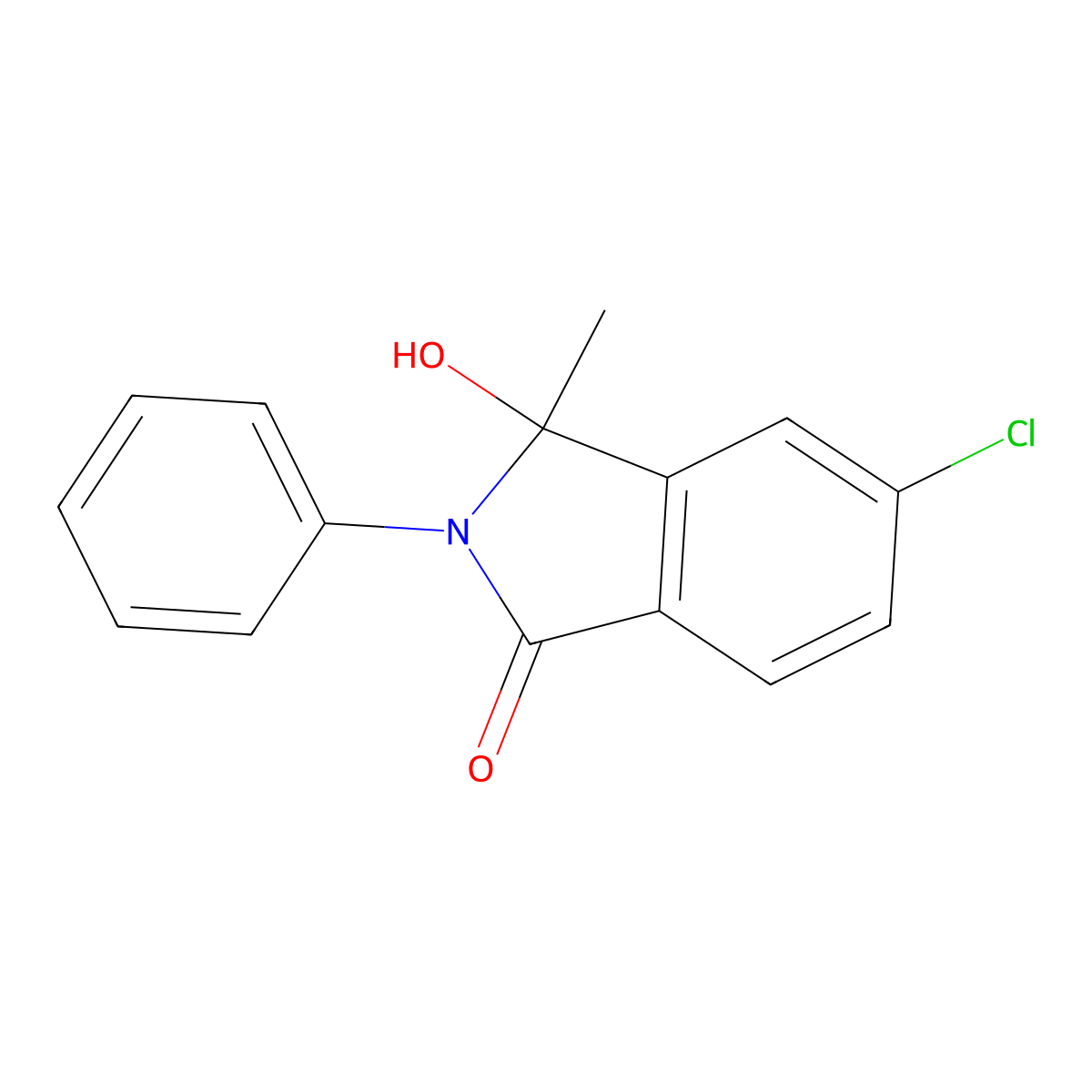 5-Chloro-3-hydroxy-3-methyl-2-phenylisoindolin-1-one molecular structure, CAS 401900-22-9