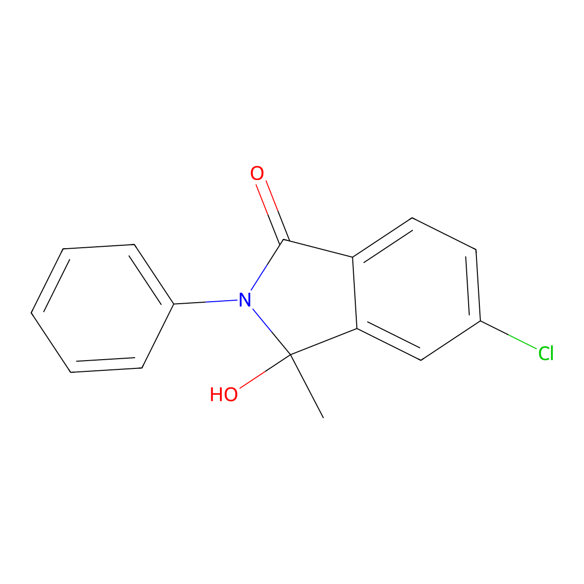 5-Chloro-3-hydroxy-3-methyl-2-phenylisoindolin-1-one molecular structure, CAS 401900-22-9