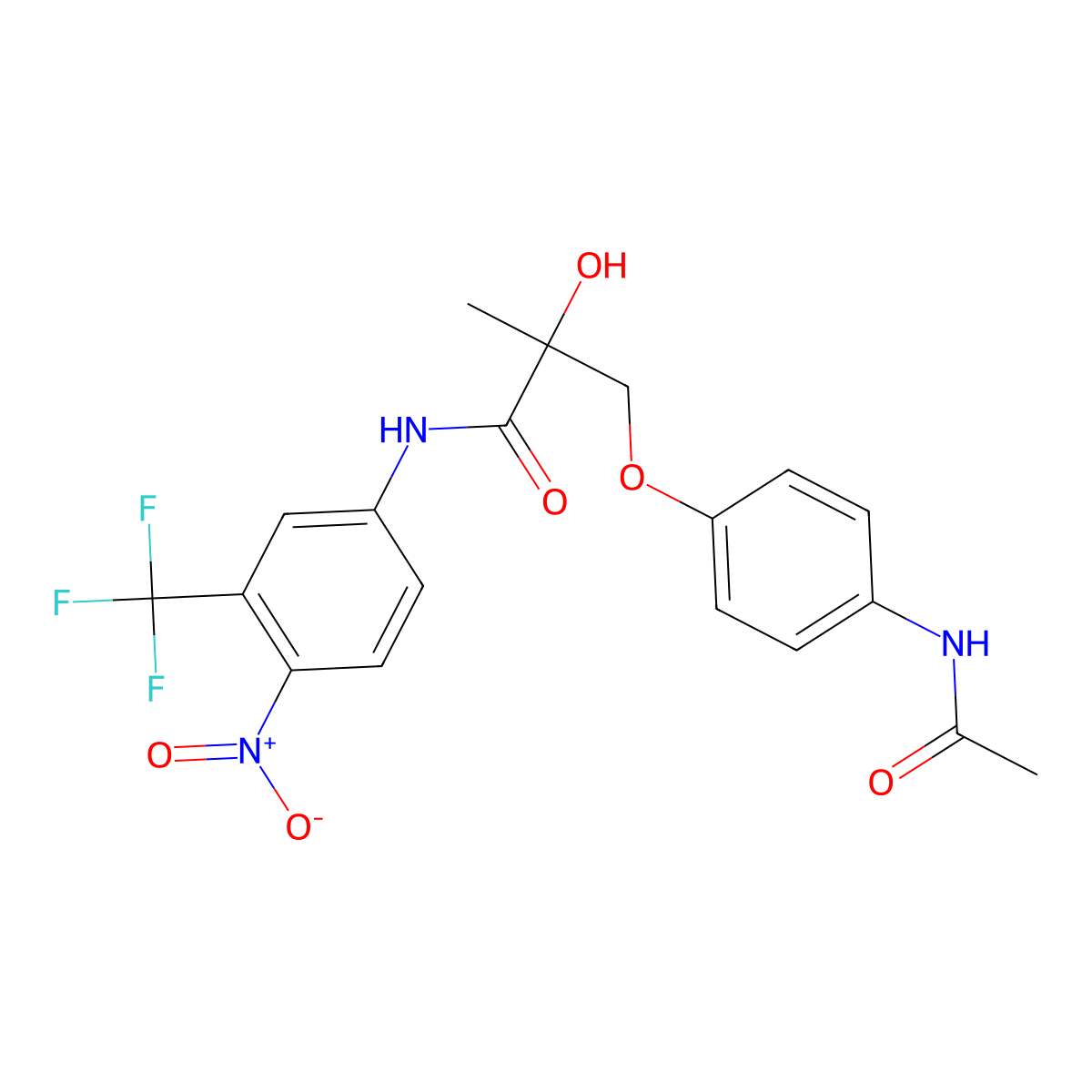 Andarine molecular structure, CAS 401900-40-1