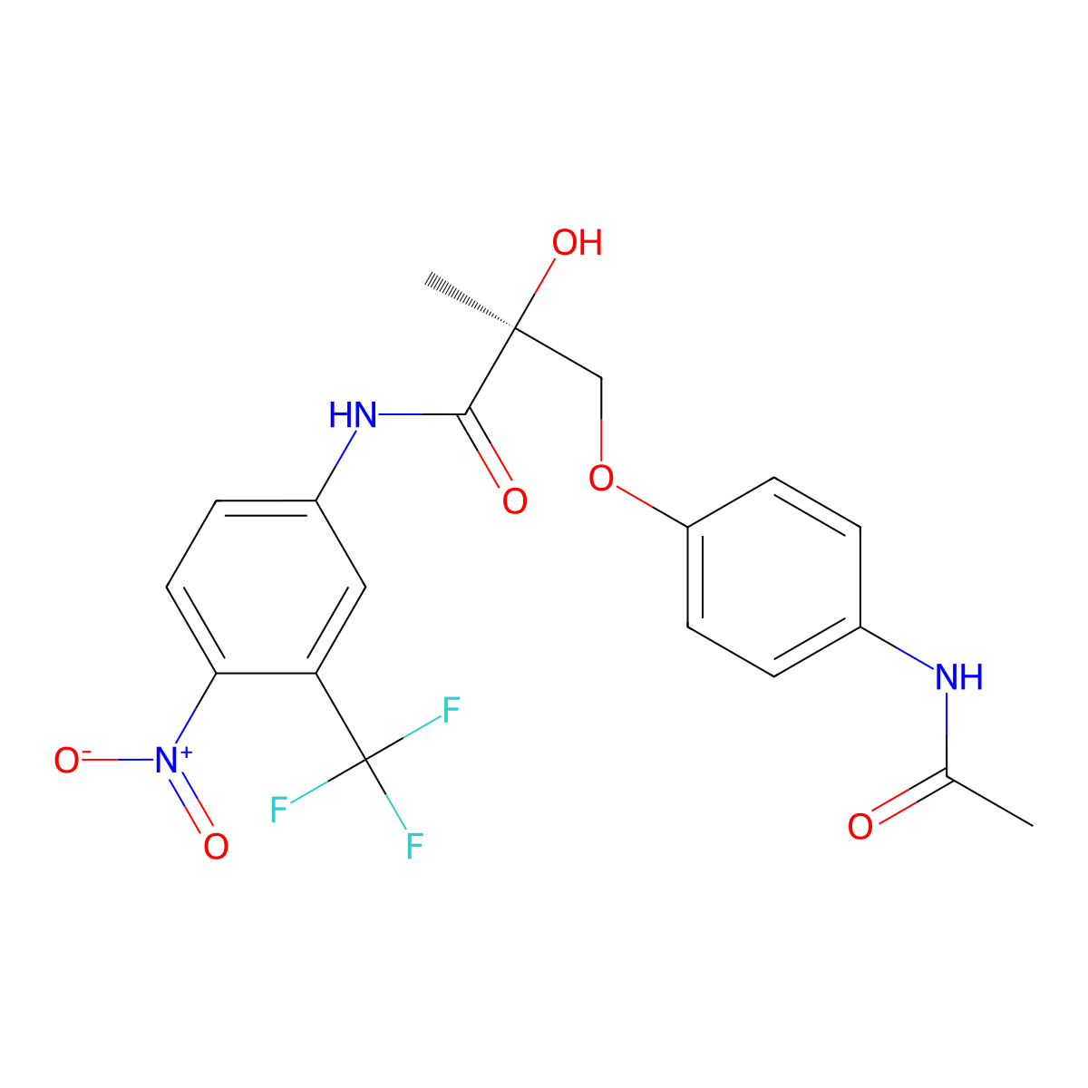 Andarine molecular structure, CAS 401900-40-1
