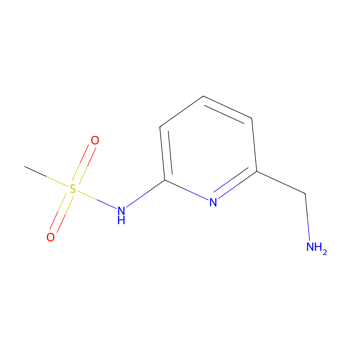 N-[6-(Aminomethyl)pyridin-2-YL]methanesulfonamide molecular structure, CAS 401909-89-5
