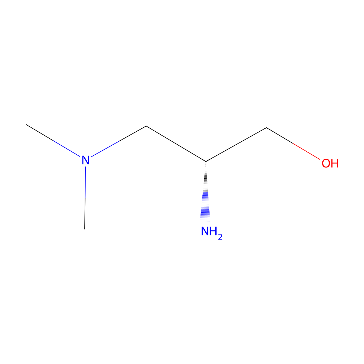 (2R)-2-amino-3-(dimethylamino)propan-1-ol molecular structure, CAS 401915-90-0