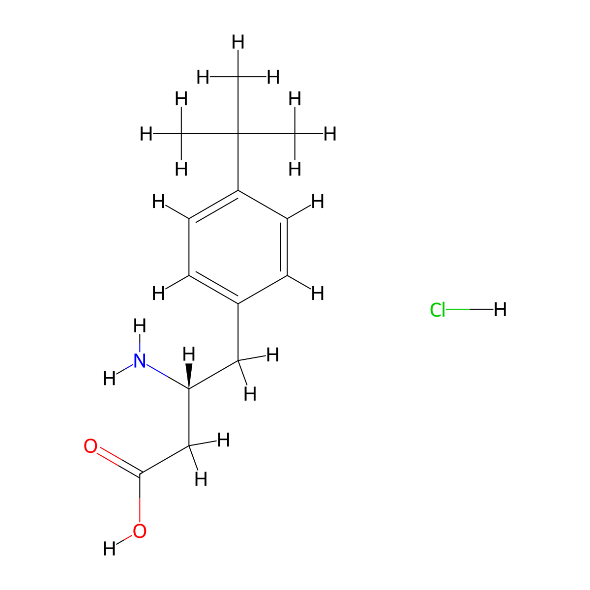 (R)-3-Amino-4-(4-(tert-butyl)phenyl)butanoic acid hydrochloride molecular structure, CAS 401916-47-0