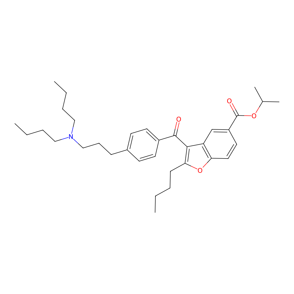 Celivarone molecular structure, CAS 401925-43-7