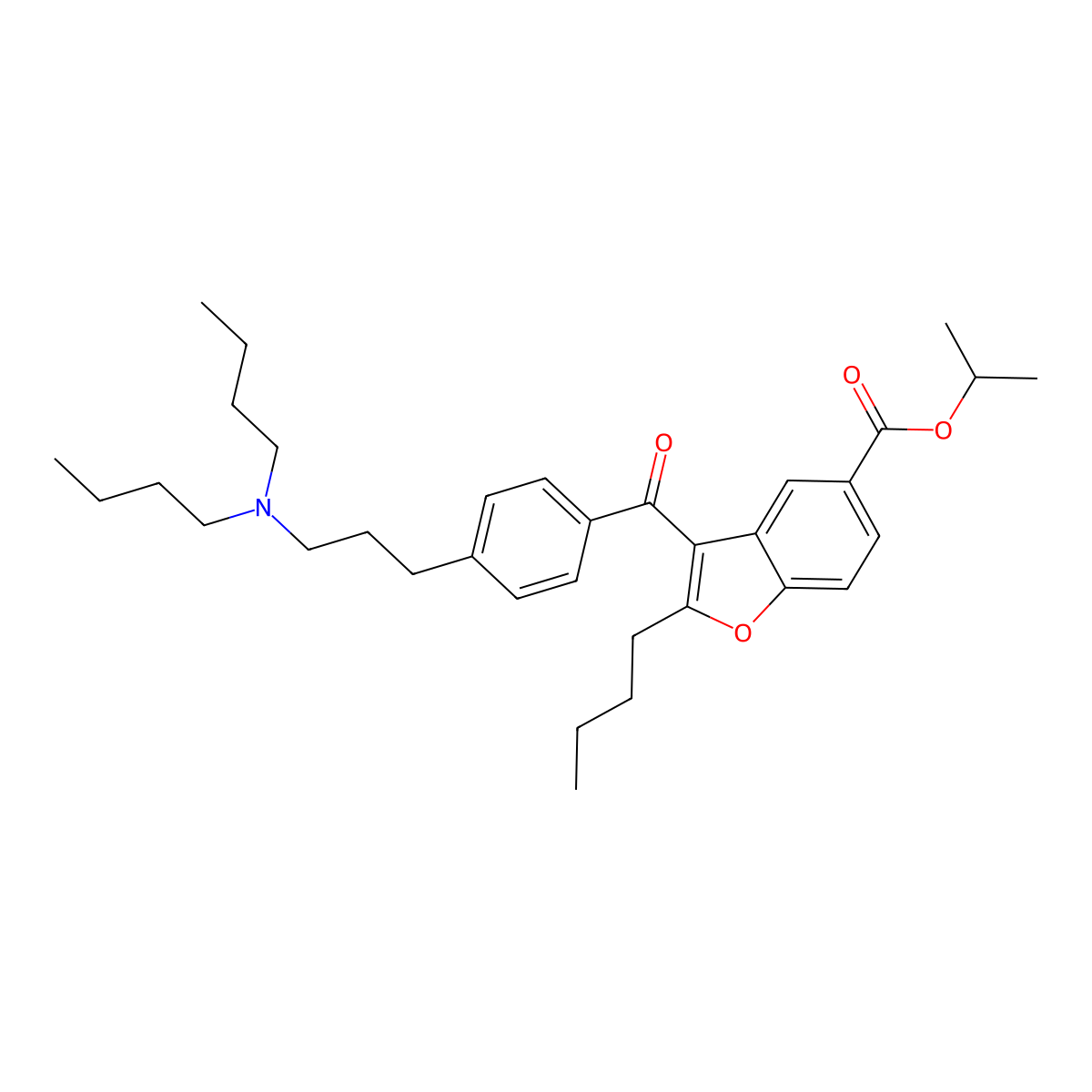 Celivarone molecular structure, CAS 401925-43-7