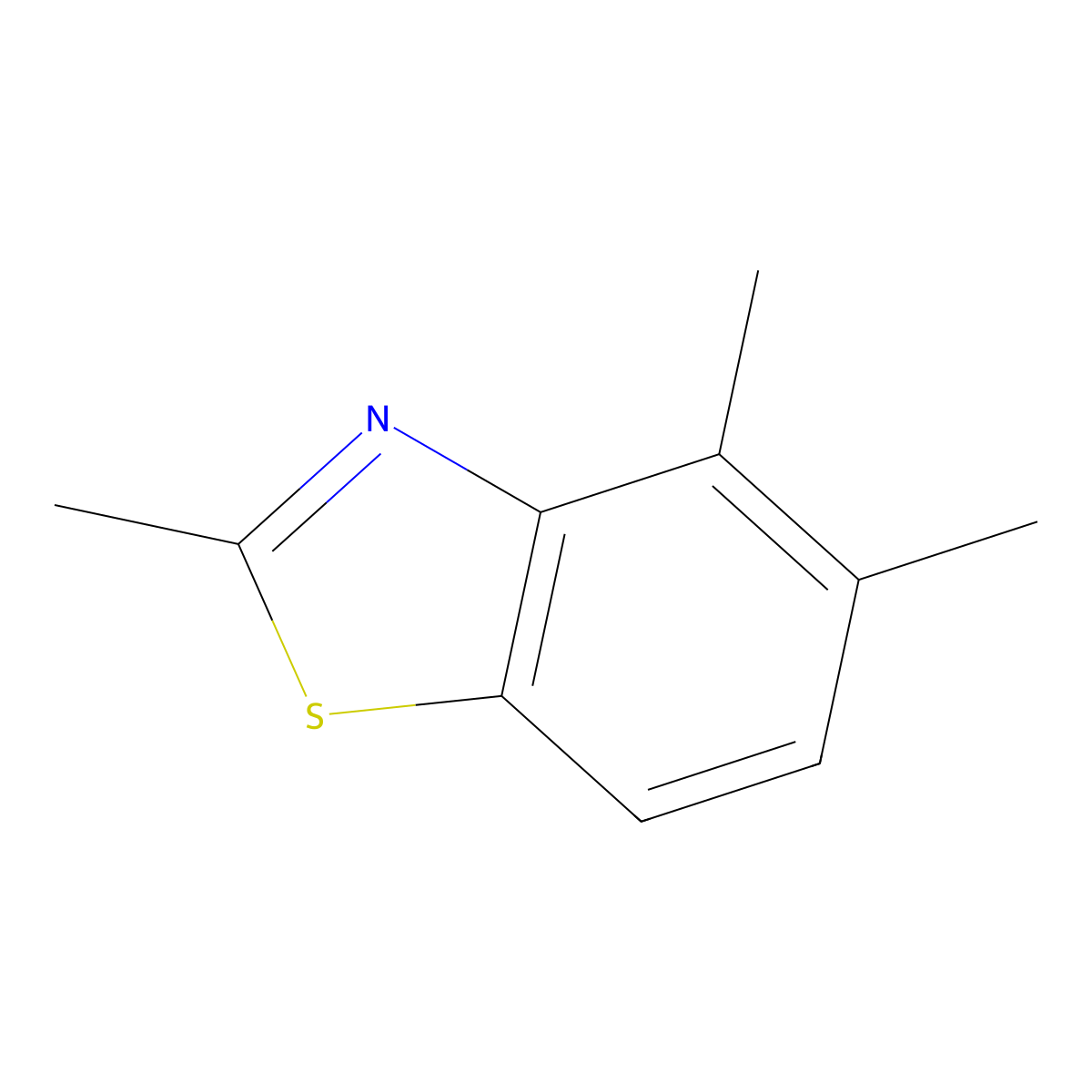 2,4,5-Trimethylbenzo[d]thiazole molecular structure, CAS 401936-07-0
