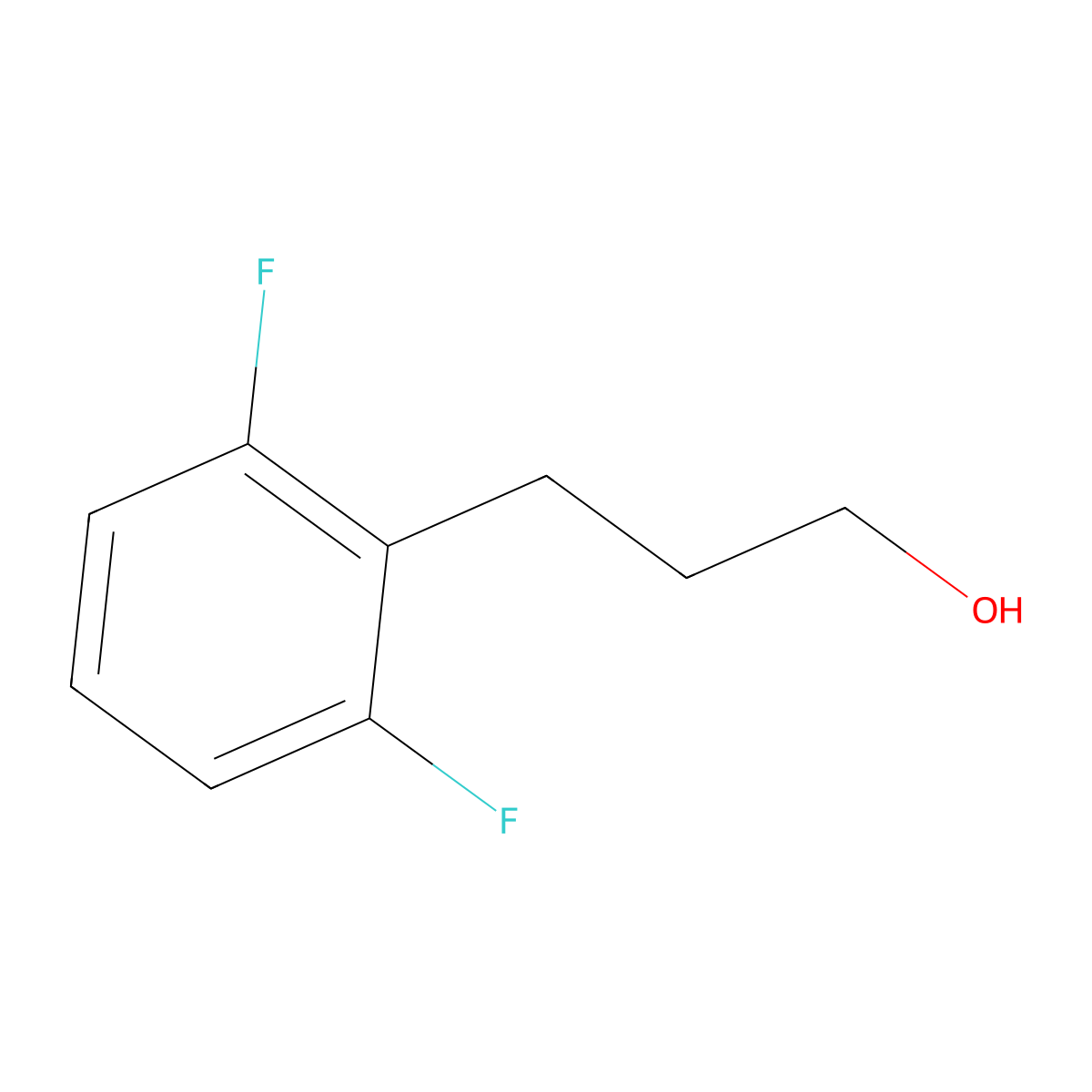 3-(2,6-Difluorophenyl)propan-1-ol molecular structure, CAS 401939-88-6