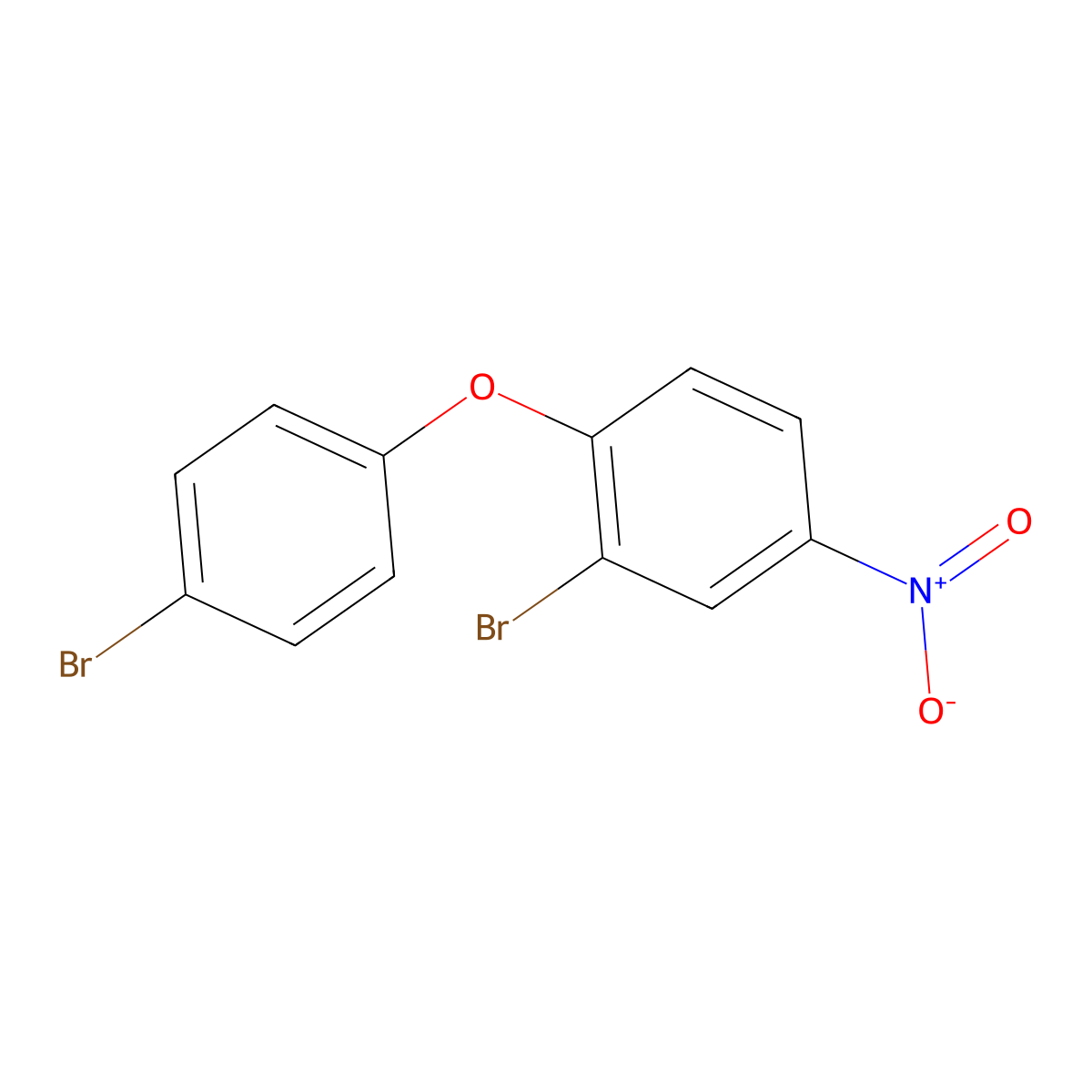 2-Bromo-1-(4-bromophenoxy)-4-nitrobenzene molecular structure, CAS 401939-89-7