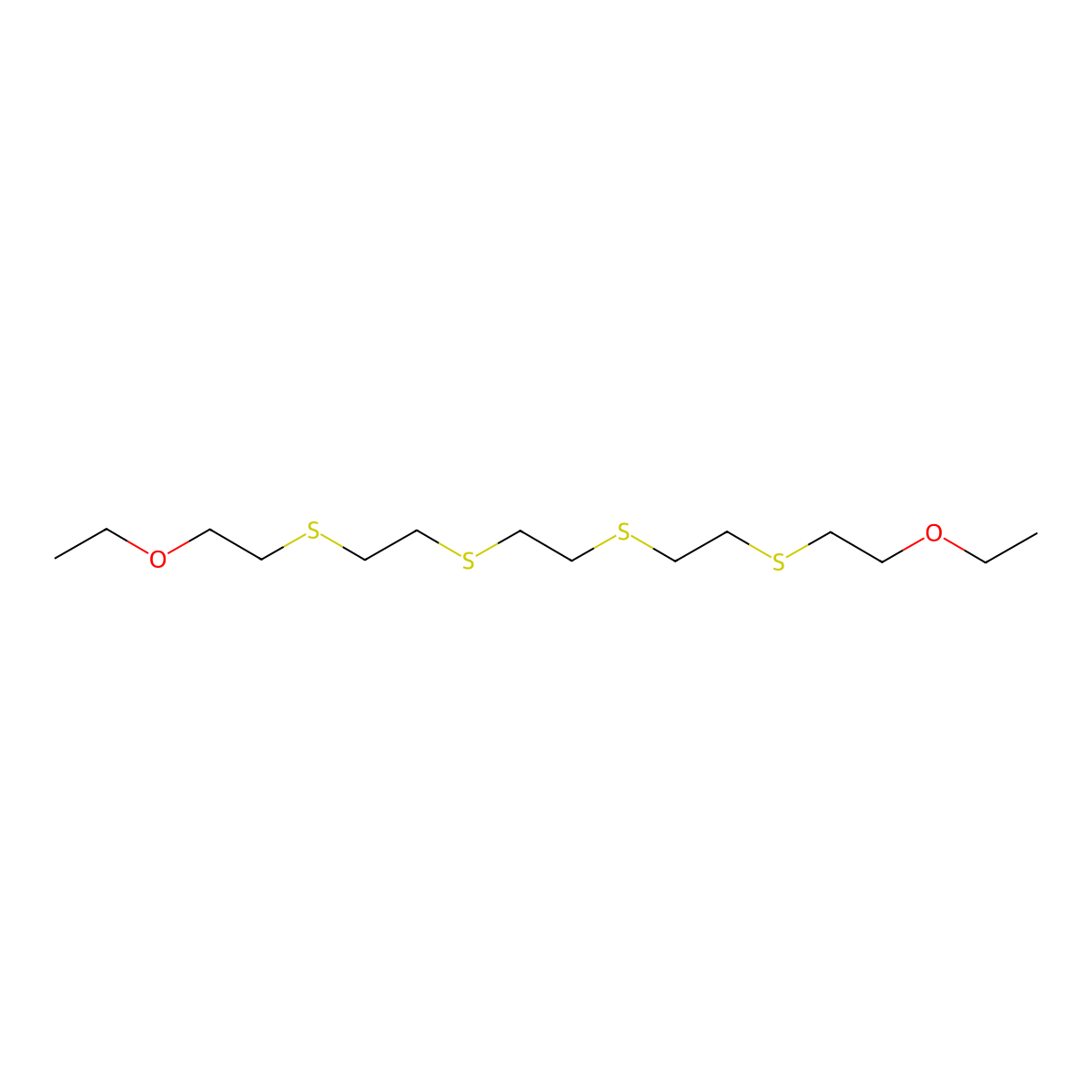 3,18-Dioxa-6,9,12,15-tetrathiaicosane molecular structure, CAS 401940-25-8