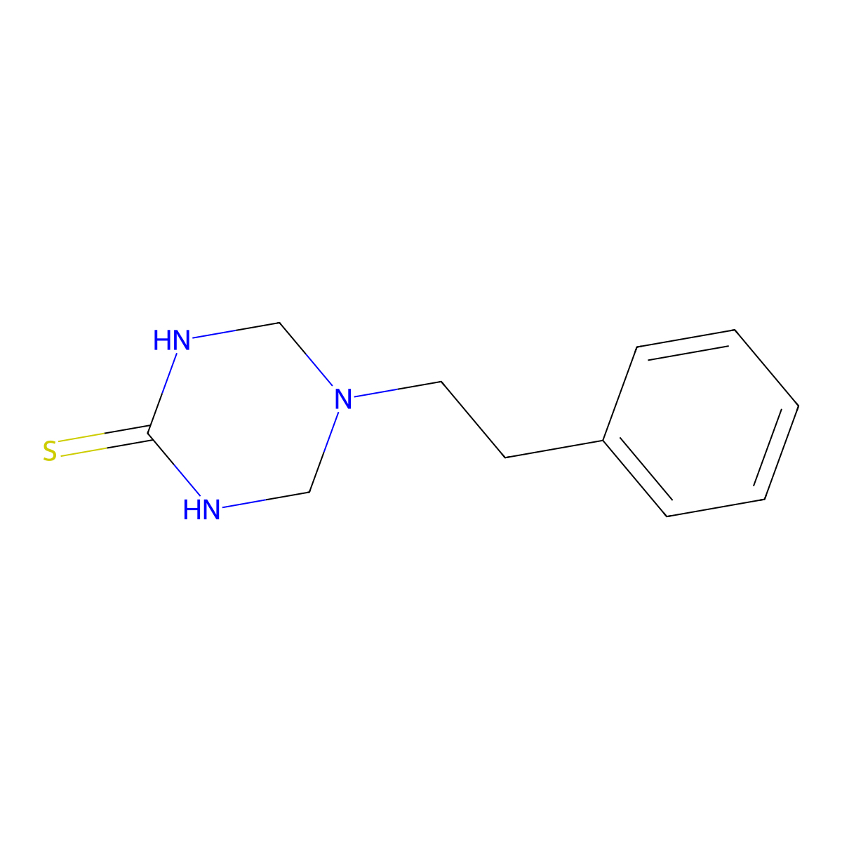 5-Phenethyl-1,3,5-triazinane-2-thione molecular structure, CAS 401945-62-8