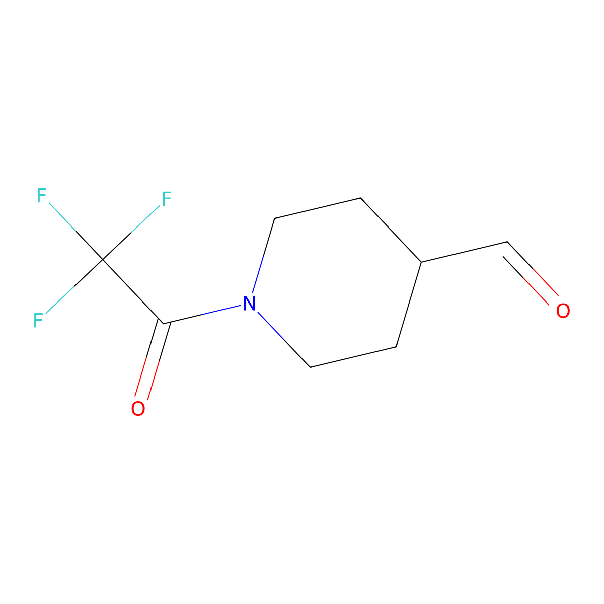 1-(Trifluoroacetyl)piperidine-4-carbaldehyde molecular structure, CAS 401948-16-1