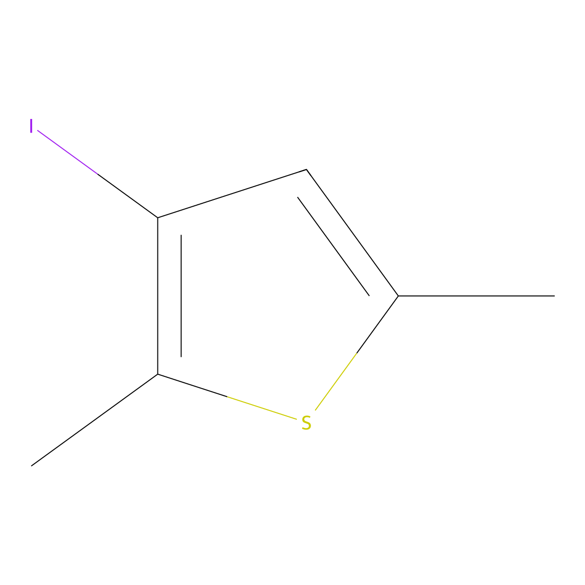 3-Iodo-2,5-dimethylthiophene molecular structure, CAS 40197-02-2