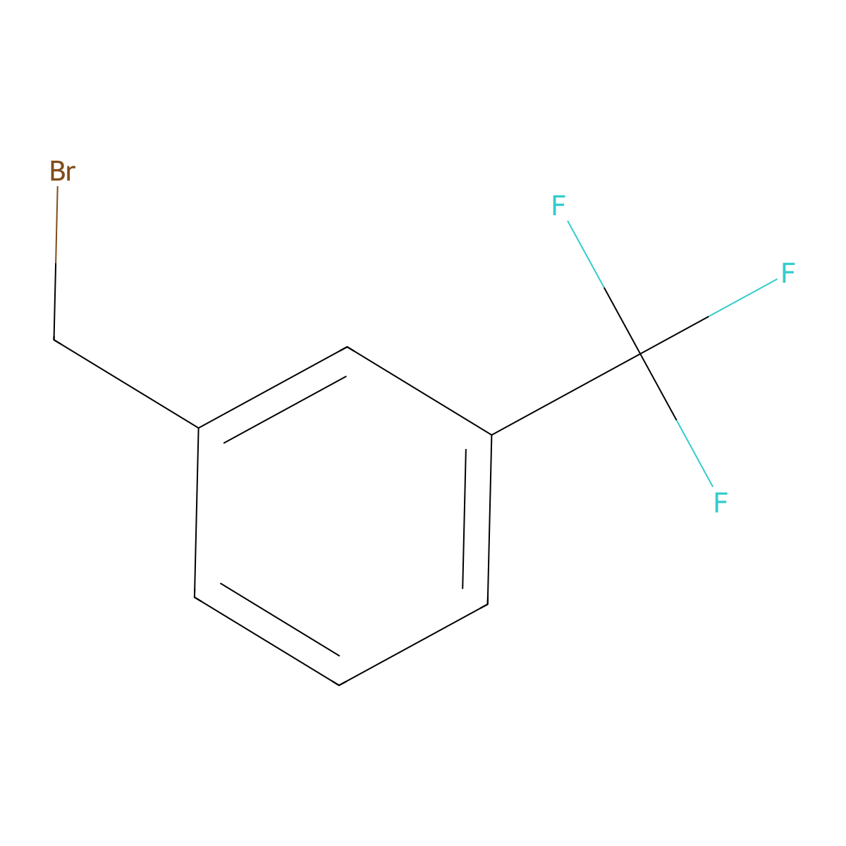 1-(Bromomethyl)-3-(trifluoromethyl)benzene molecular structure, CAS 402-23-3