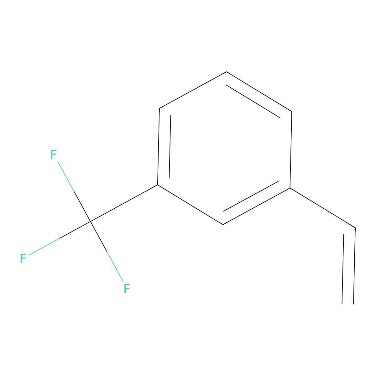 3-(Trifluoromethyl)styrene molecular structure, CAS 402-24-4
