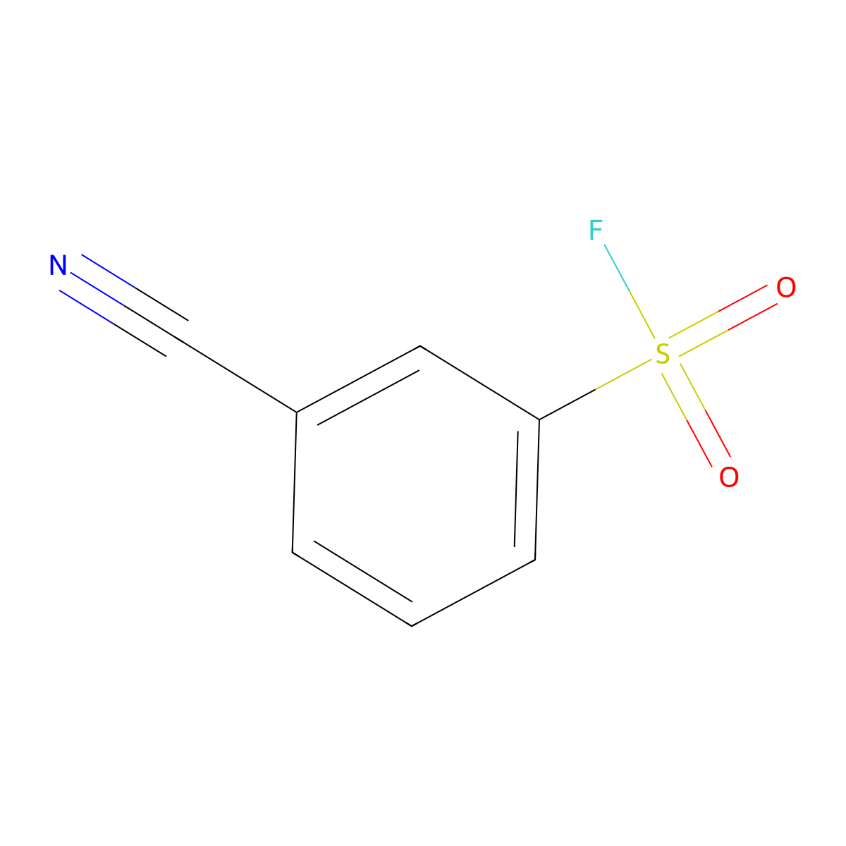 3-Cyanobenzene-1-sulfonyl fluoride molecular structure, CAS 402-27-7