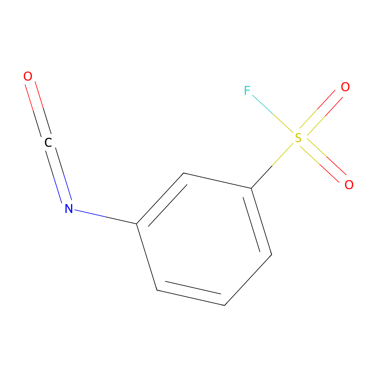3-Isocyanatobenzenesulfonyl fluoride molecular structure, CAS 402-36-8