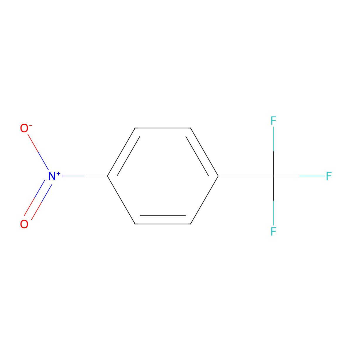 P-Nitrobenzotrifluoride molecular structure, CAS 402-54-0