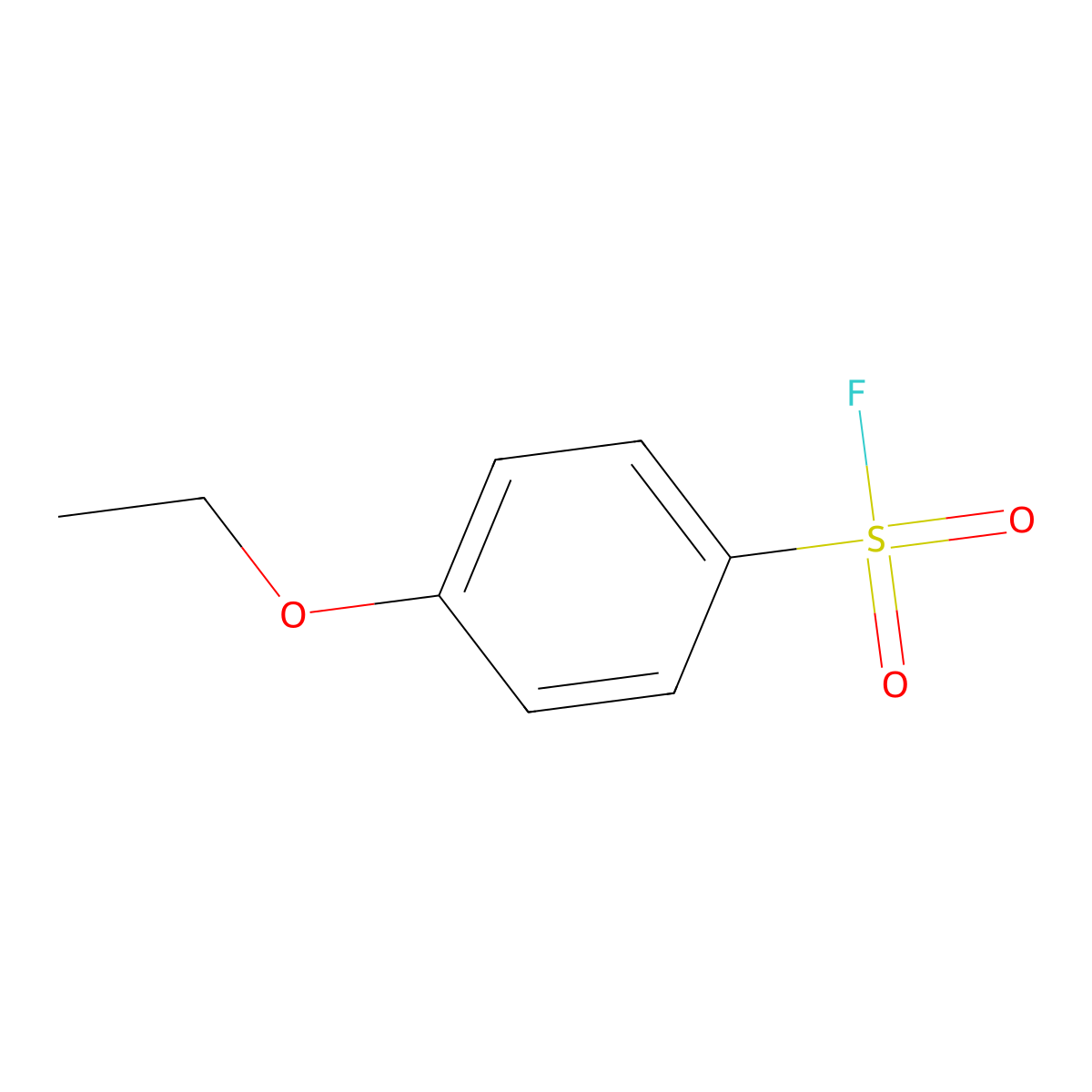 4-Ethoxybenzene-1-sulfonyl fluoride molecular structure, CAS 402-56-2