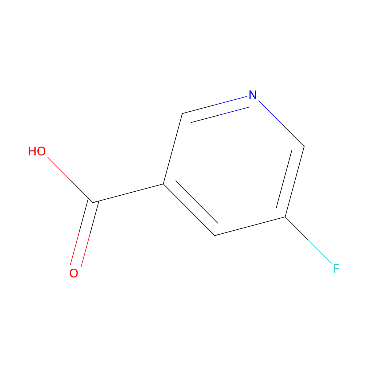 5-Fluoronicotinic Acid molecular structure, CAS 402-66-4