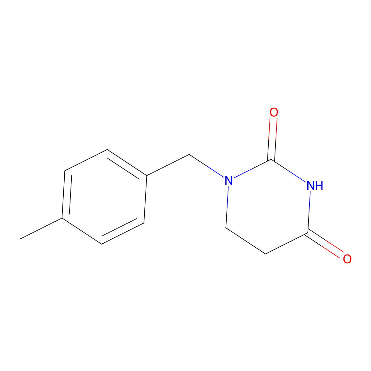 1-(4-Methylbenzyl)dihydropyrimidine-2,4(1H,3H)-dione molecular structure, CAS 4020-19-3